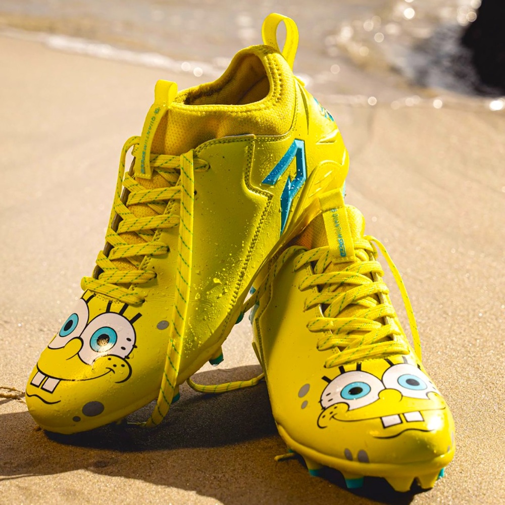 🧽 Phenom Elite Quantum Speed 2.0 Spongebob Football Cleats 🧽